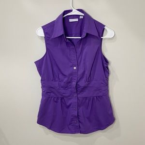 NY&CO Women's Fitted Sleeveless Blouse Size M